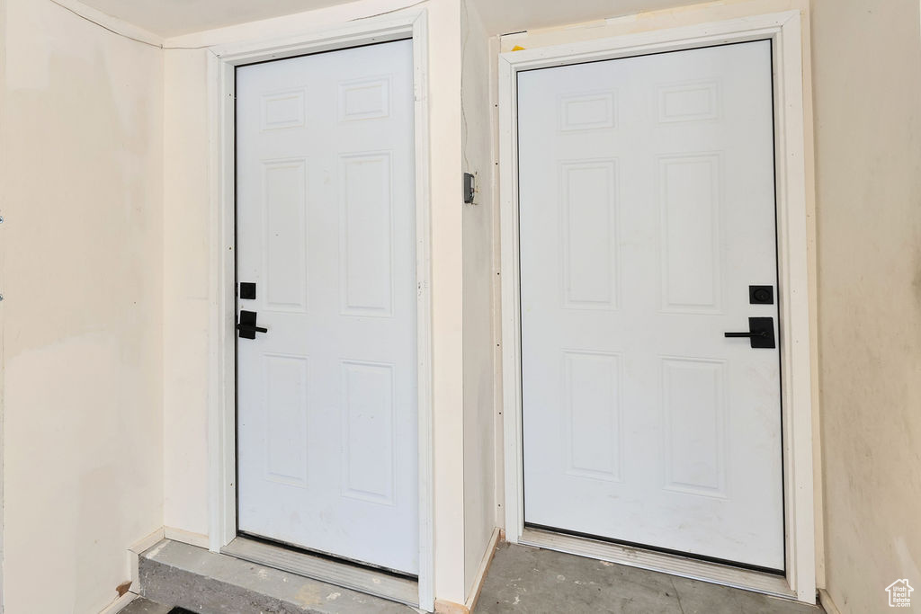 Interior space featuring baseboards