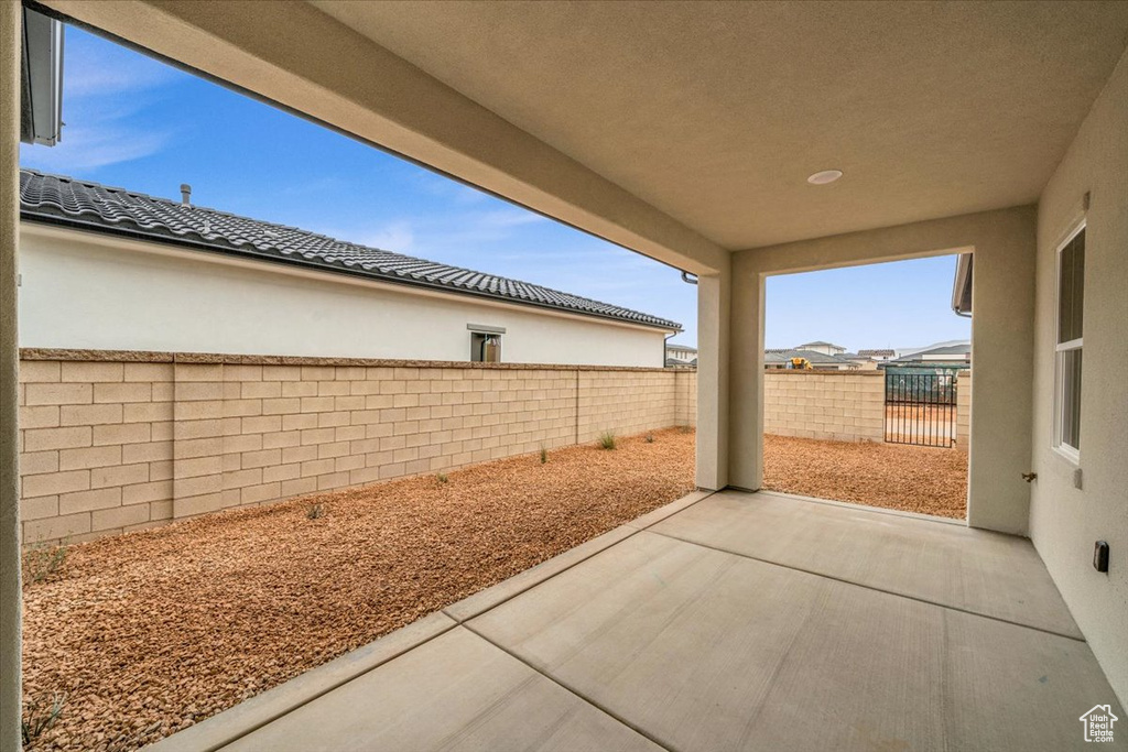 View of patio / terrace featuring a fenced backyard