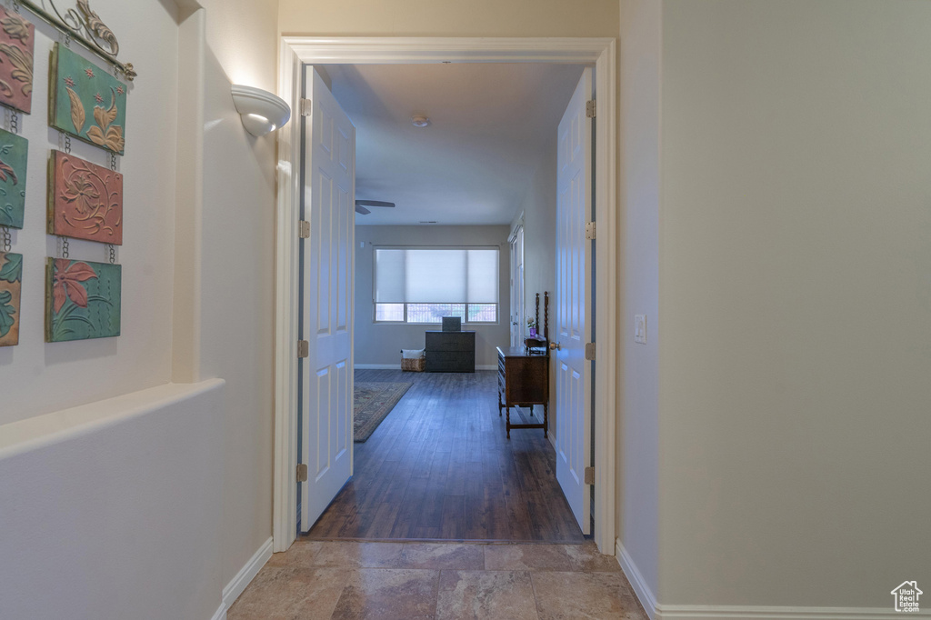 Hall with baseboards