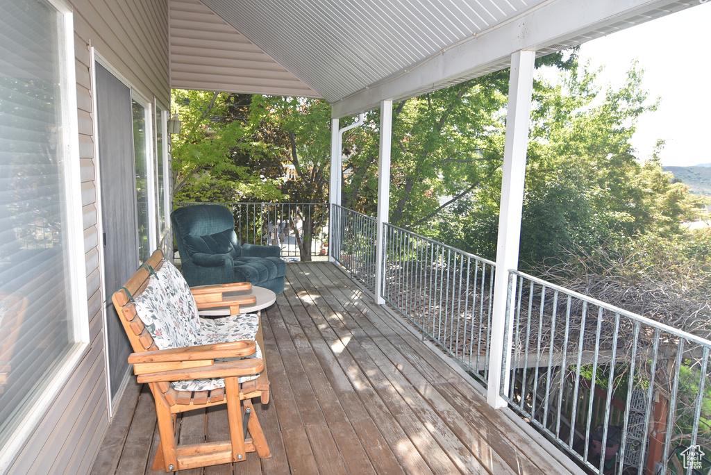 View of deck