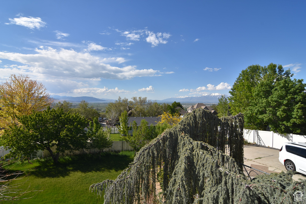 View of mountain background