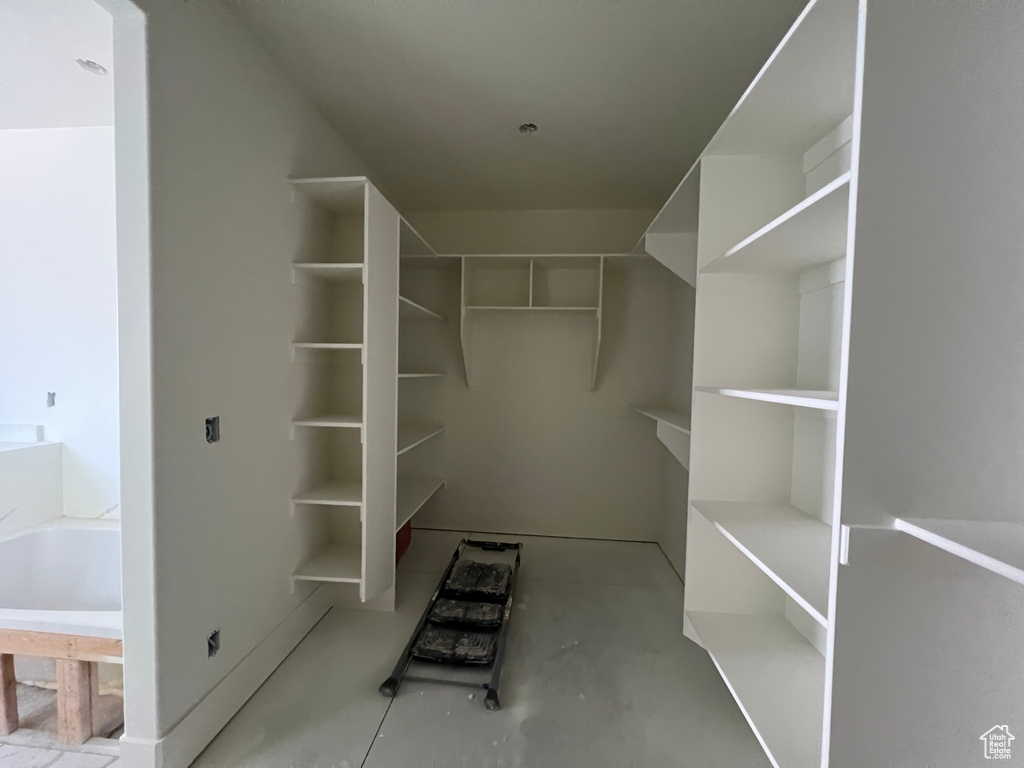 View of spacious closet