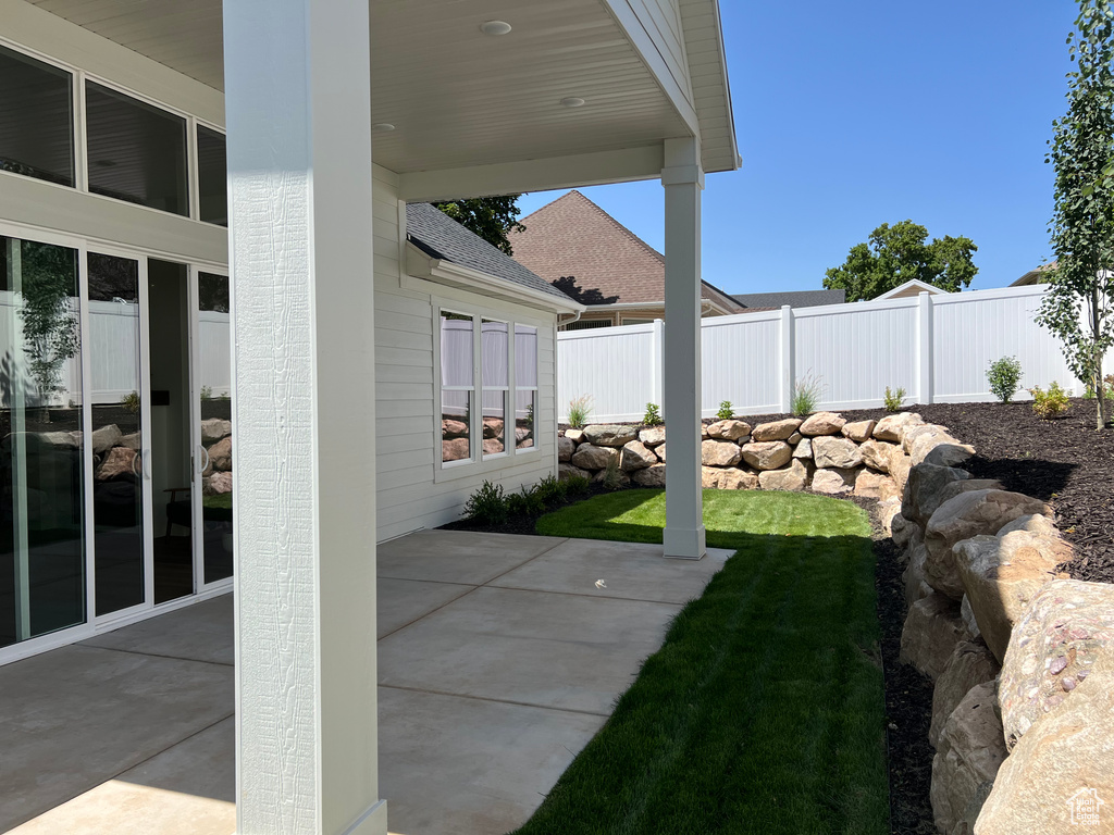 View of patio