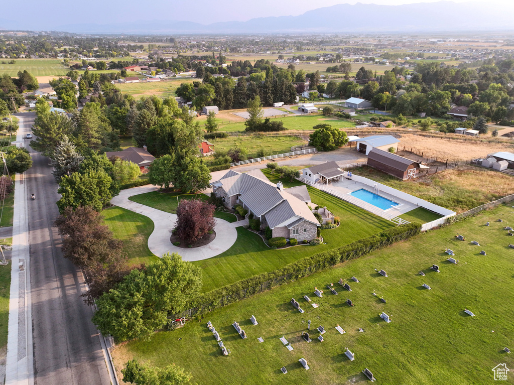 Birds eye view of property