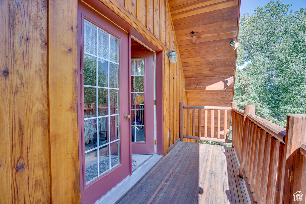 View of deck