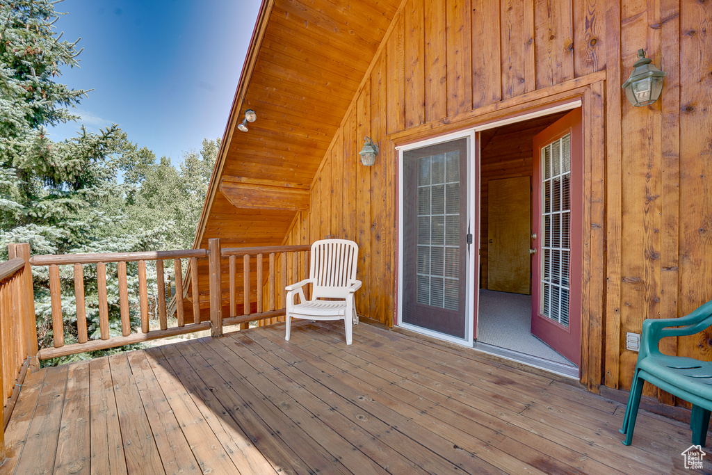View of deck