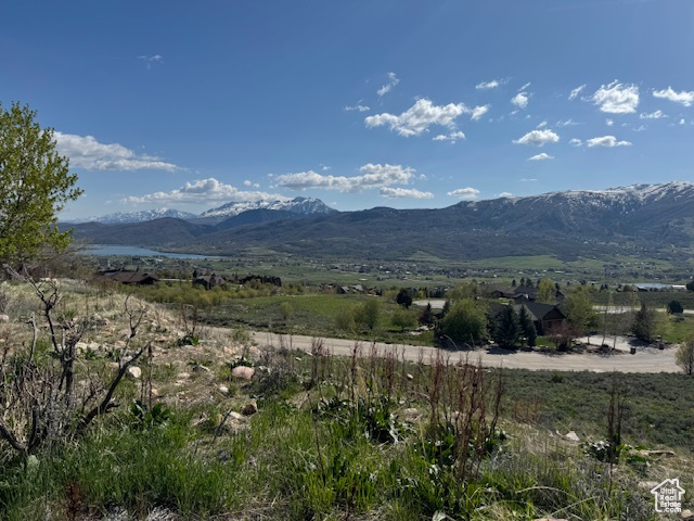 Property view of mountains with a rural view