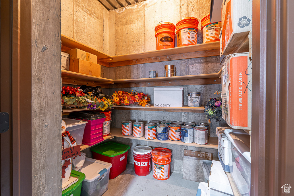 View of storage area