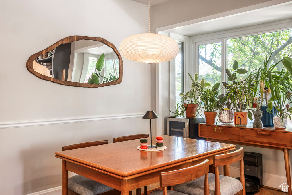 View of dining space