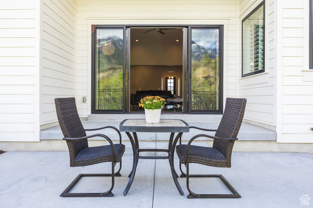 View of patio / terrace featuring outdoor dining area