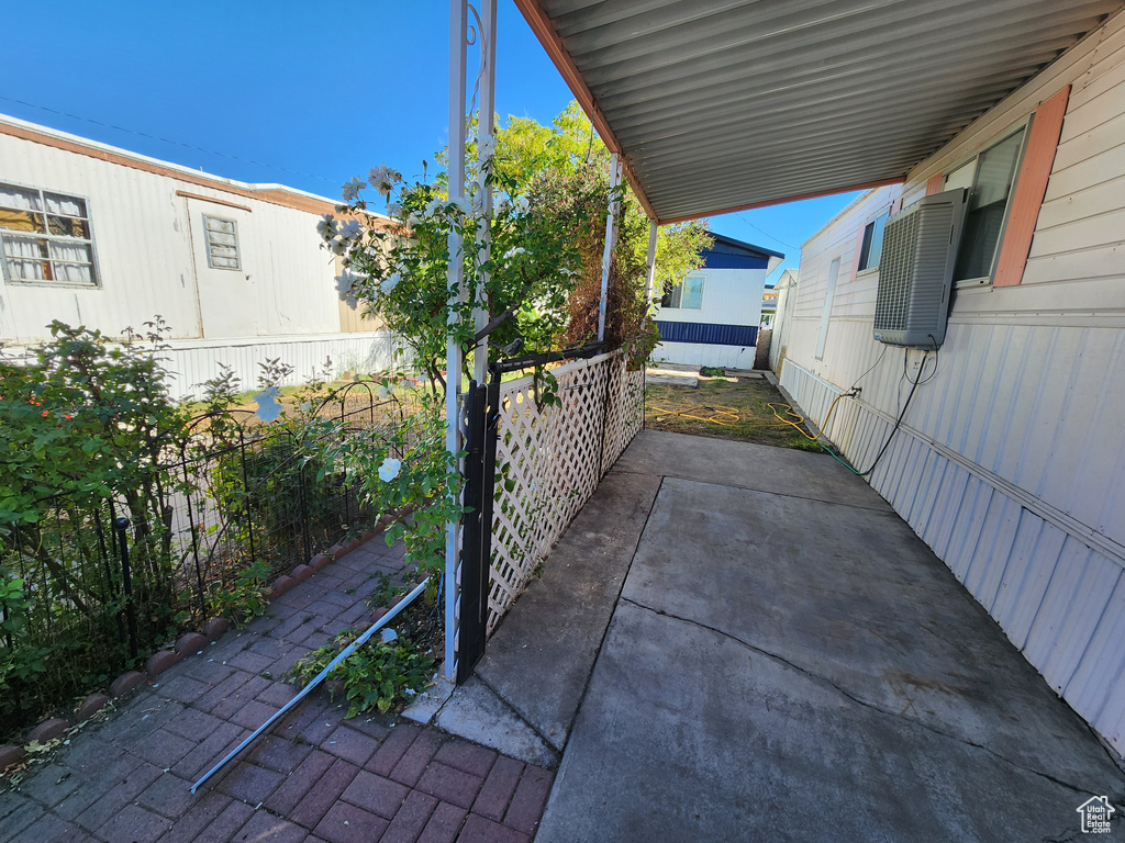 Exterior space featuring fence