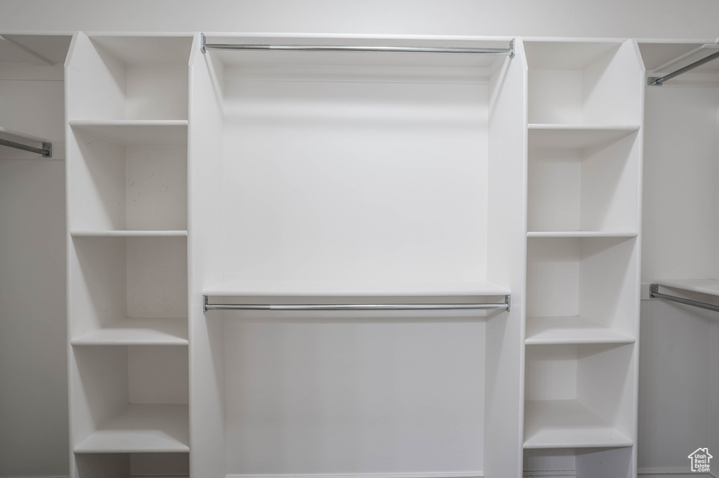 View of spacious closet