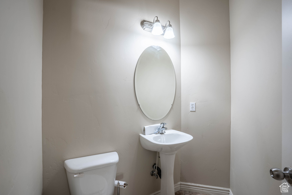 Half bath with toilet
