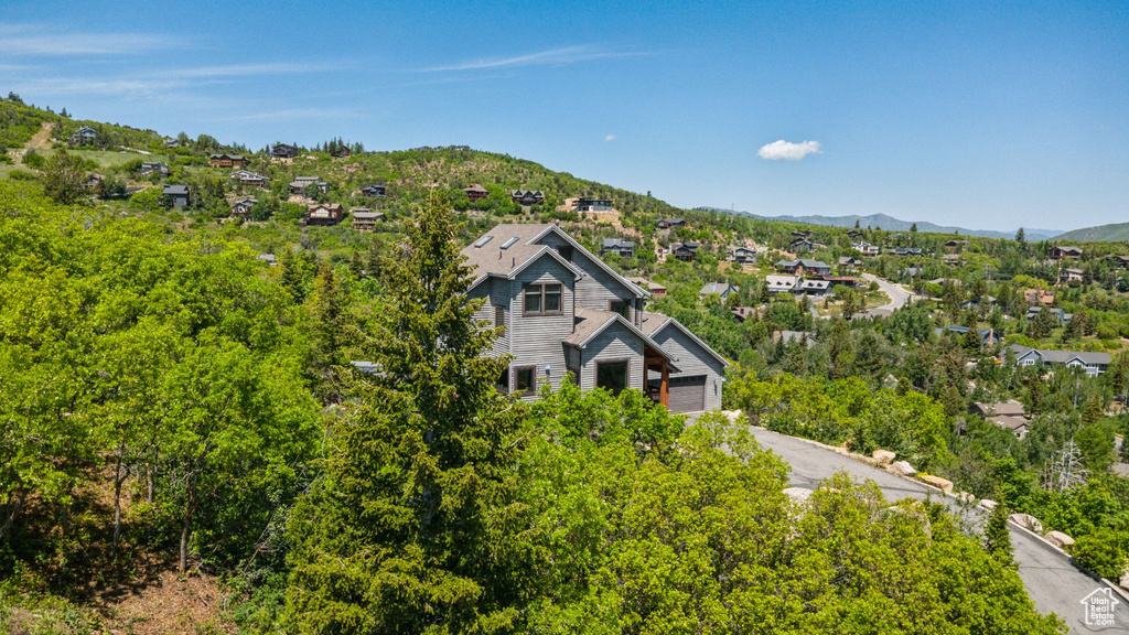 Drone / aerial view of mountains