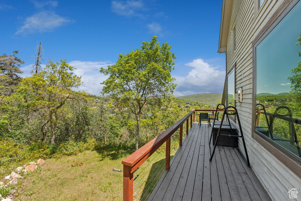 View of deck