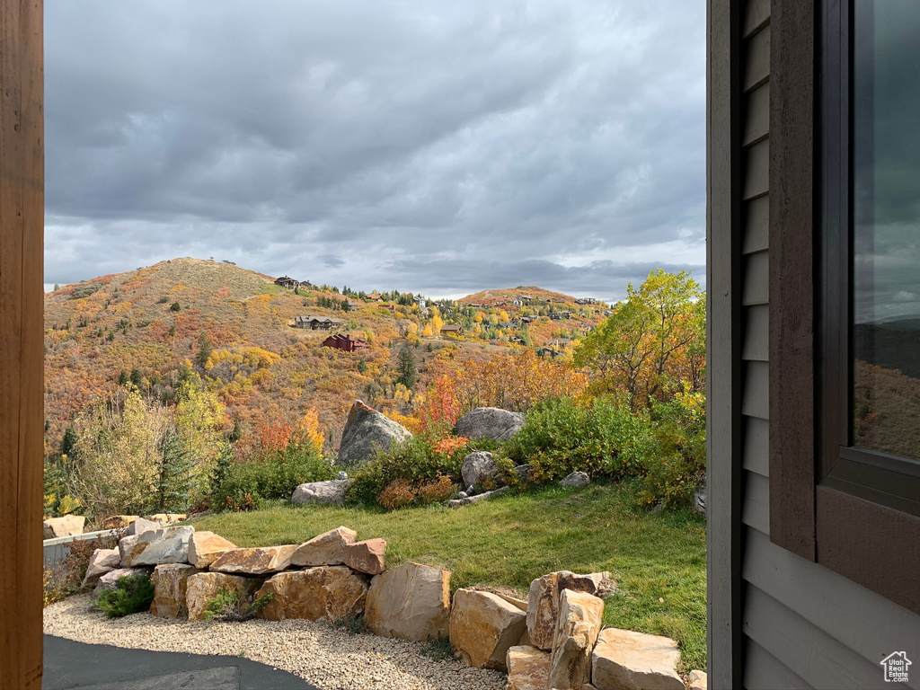 View of mountain background