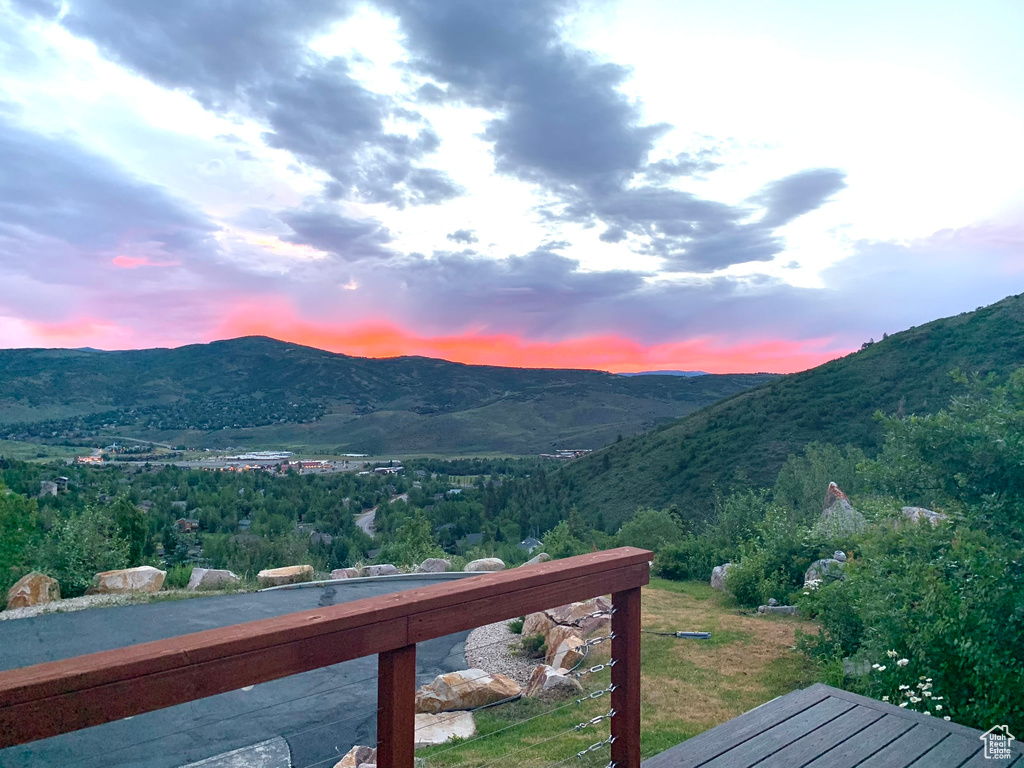 View of mountain backdrop