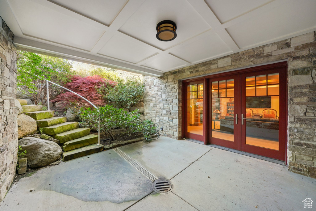View of patio / terrace with french doors