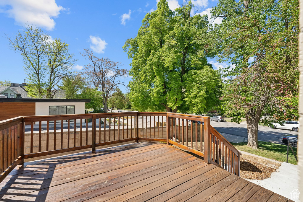 View of deck