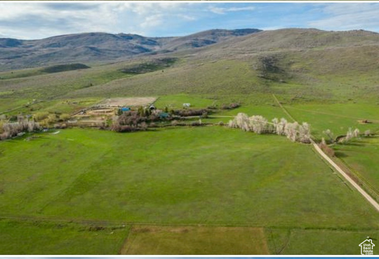 Bird\\\'s eye view featuring a rural view and a mountain view