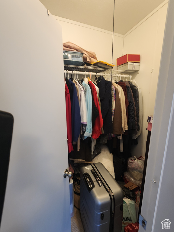 View of spacious closet