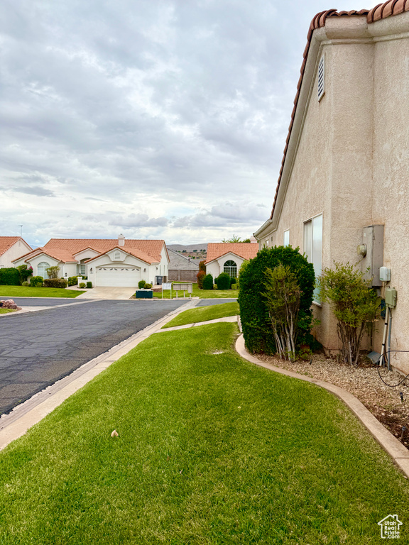 Exterior space with a residential view