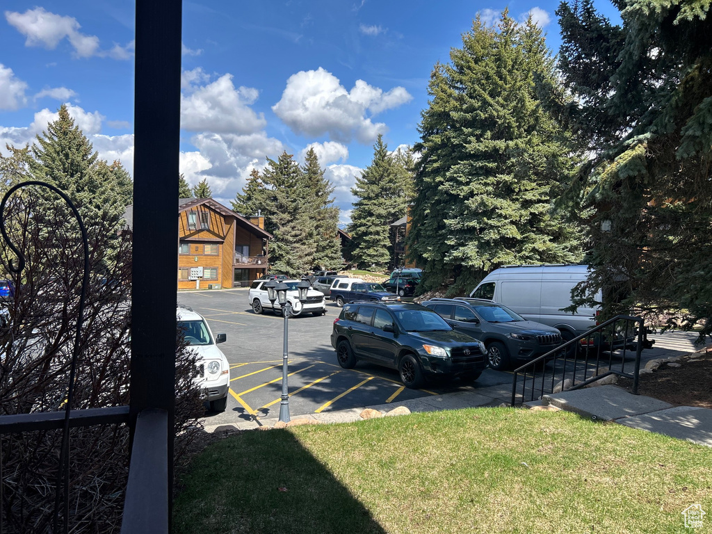 View of uncovered parking lot