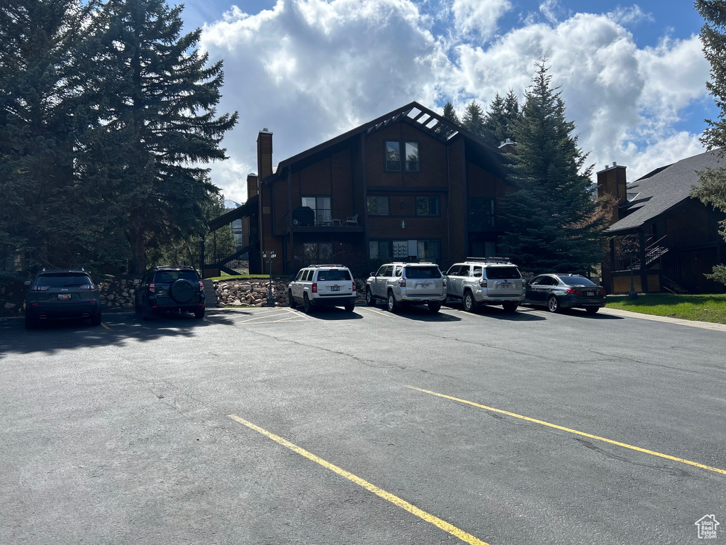 View of uncovered parking lot
