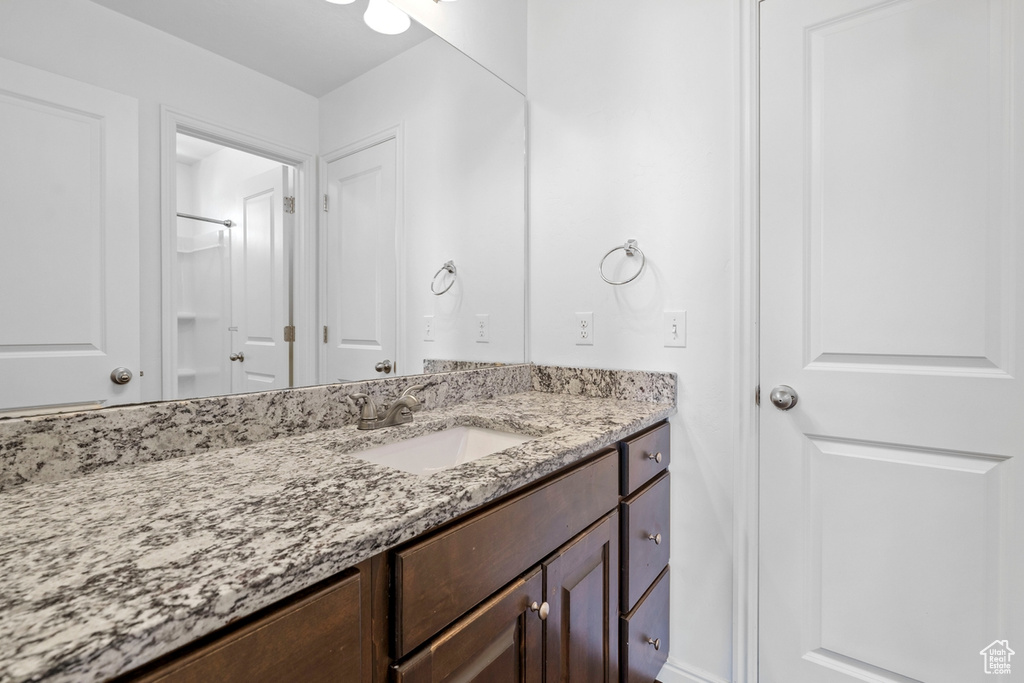 Bathroom featuring vanity