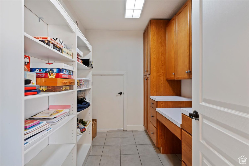 View of storage area