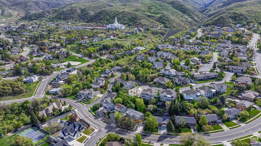Birds eye view of property featuring a residential view