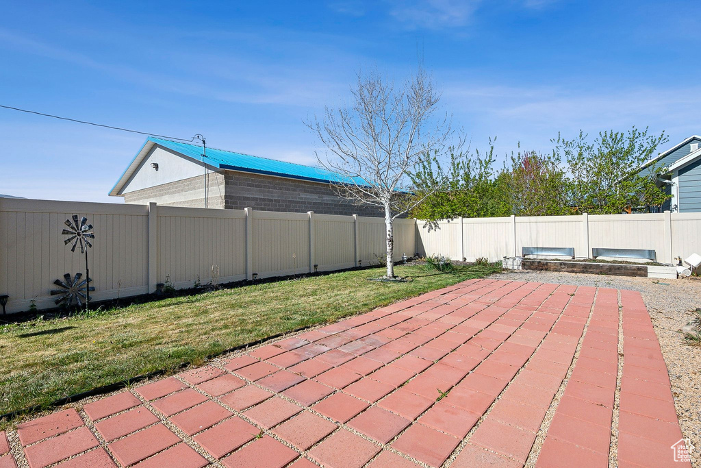 View of patio / terrace with a fenced backyard