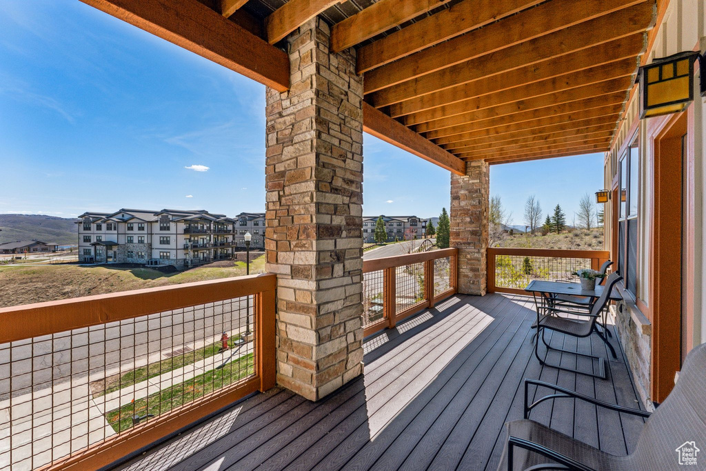 View of deck