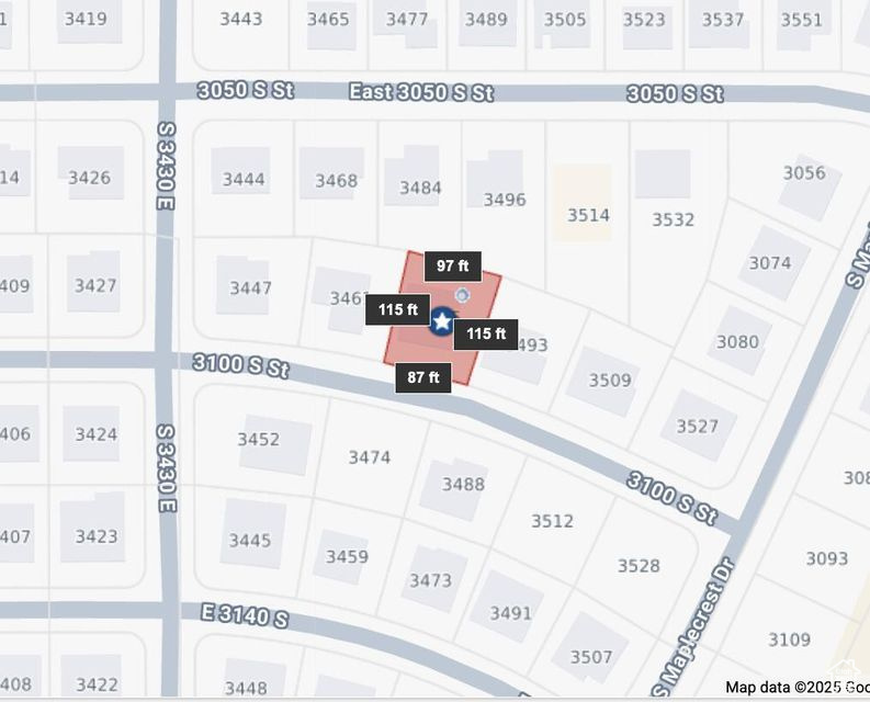 Map of parcels