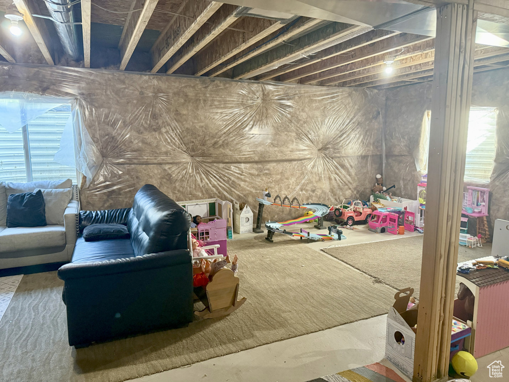 Below grade area with plenty of natural light
