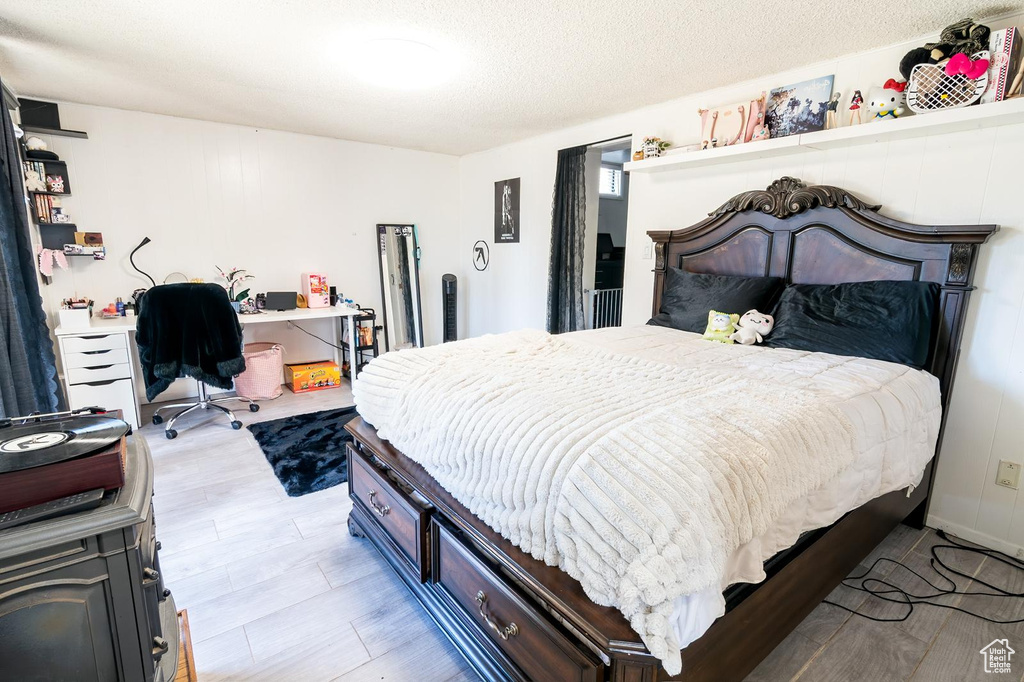 Bedroom featuring light wood finished floors