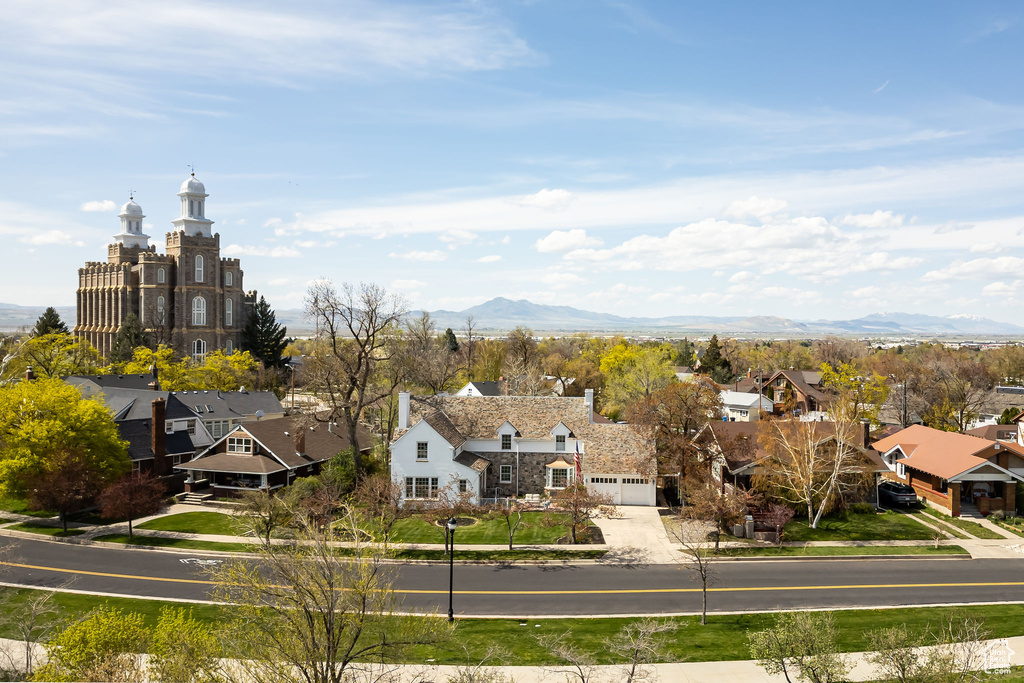 Exterior space with a mountain view and a residential view
