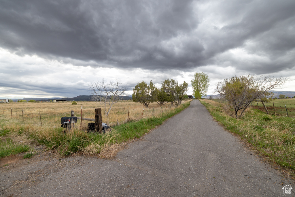 View of street featuring a view of countryside