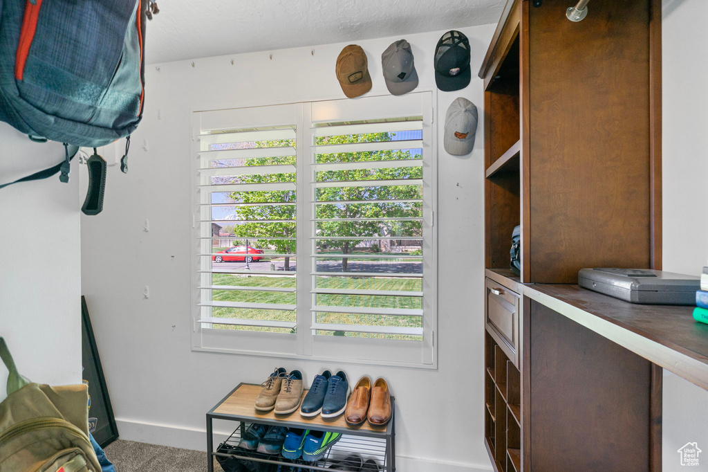Room details with baseboards and carpet