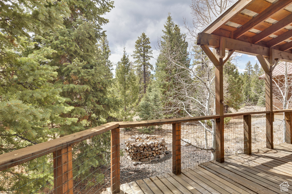View of deck