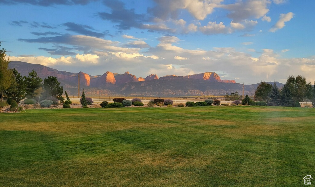 Property view of mountains featuring a rural view