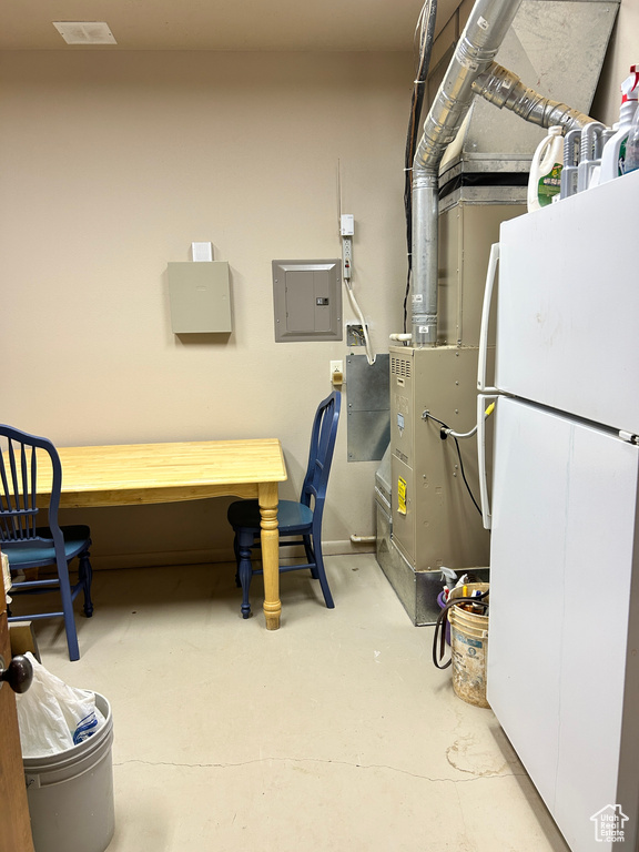 Utility room featuring electric panel