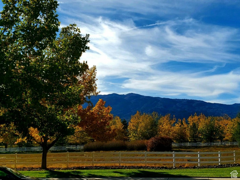 View of mountain feature featuring a rural view