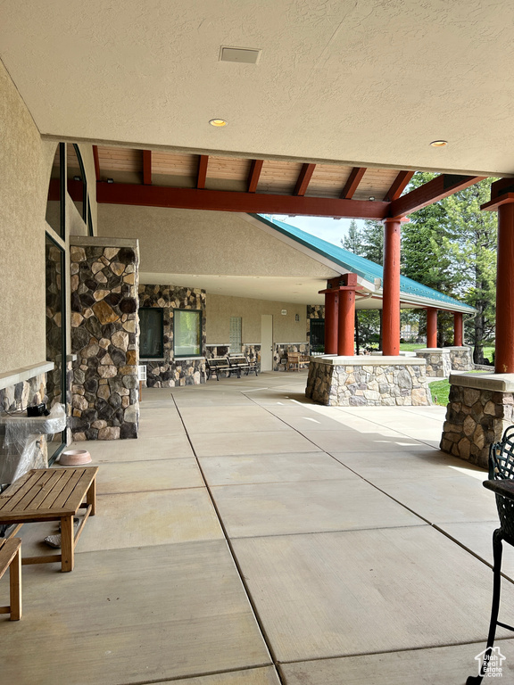 View of patio