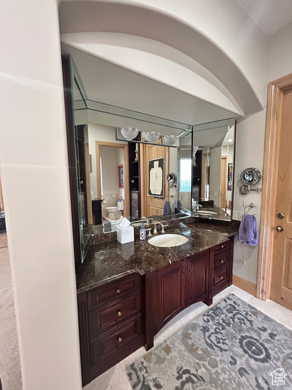 Bathroom featuring vanity