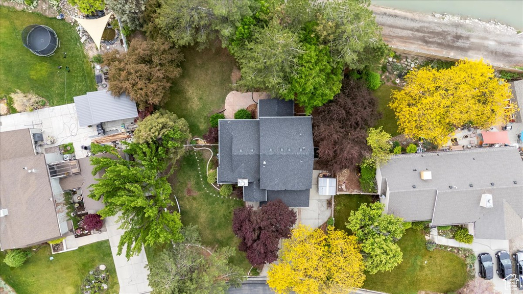 Drone / aerial view with a residential view