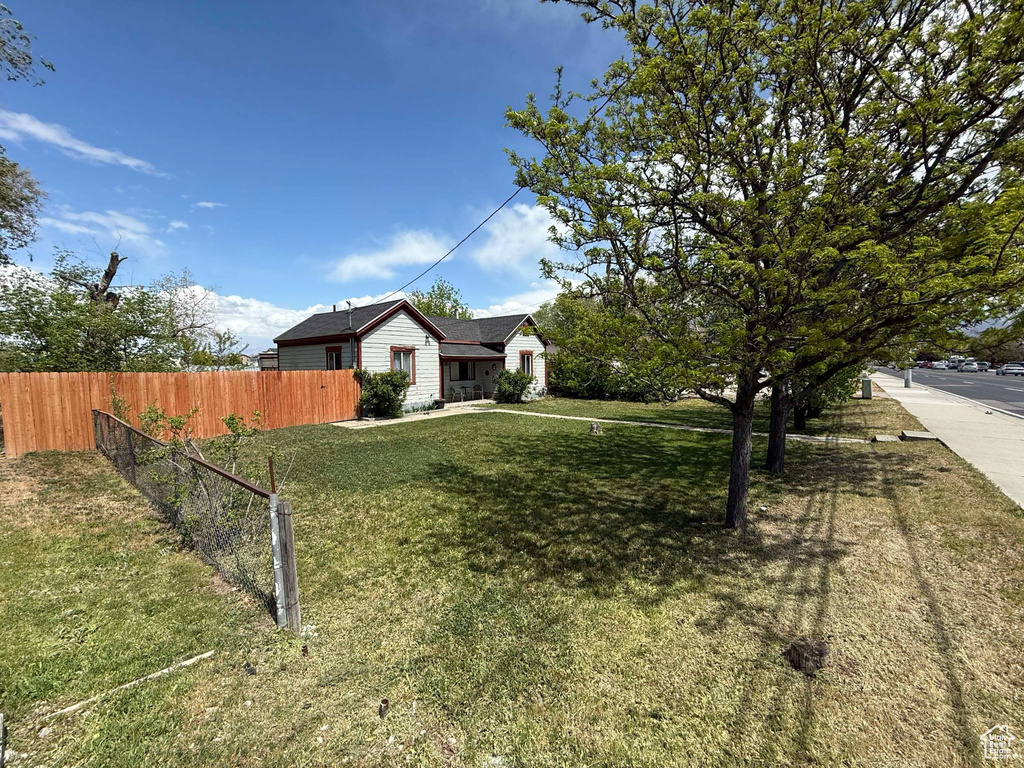 Exterior space featuring fence