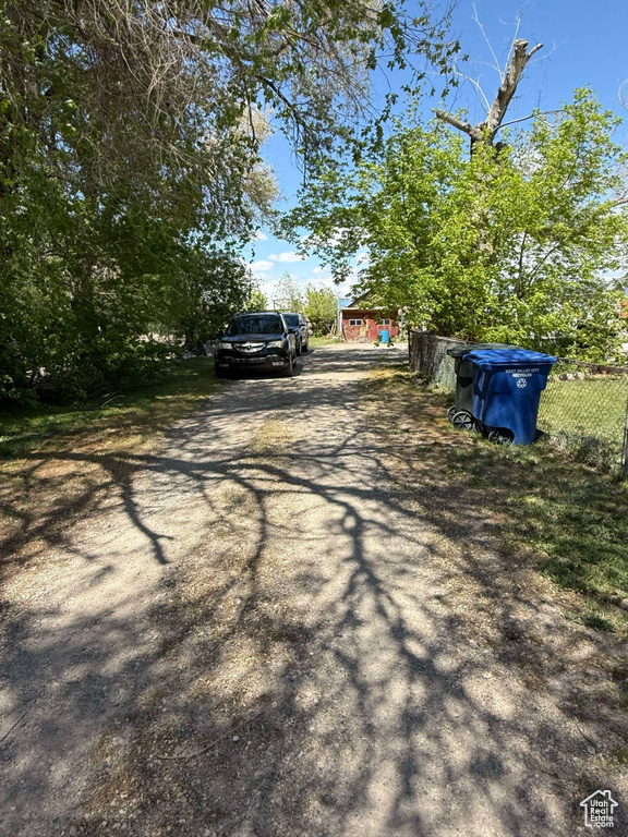 View of street featuring driveway