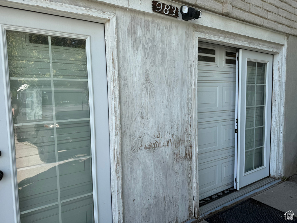 Doorway to property