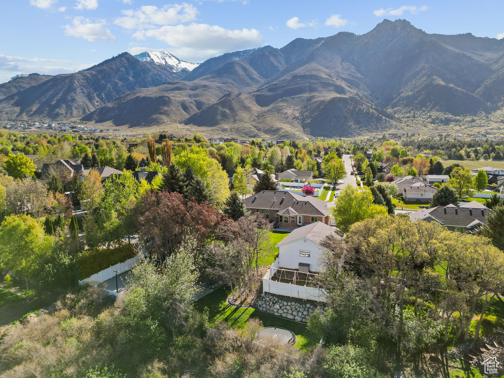 Mountain view with a residential view